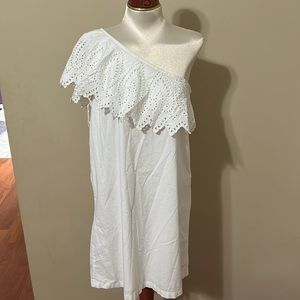 White Mud Pie off the shoulder dress Sz.Small